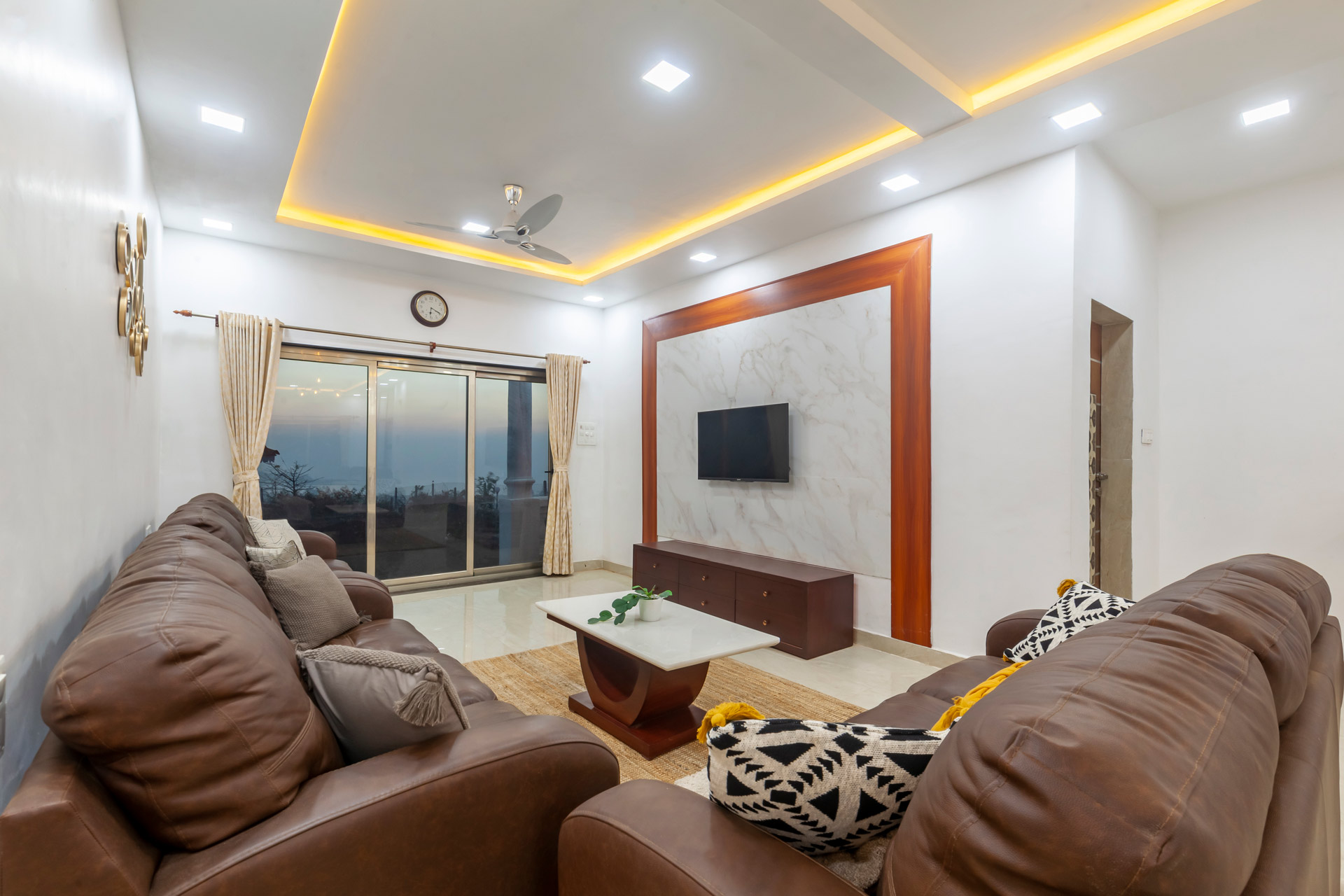 The Ocean Greek Villa, Alibag Living Room