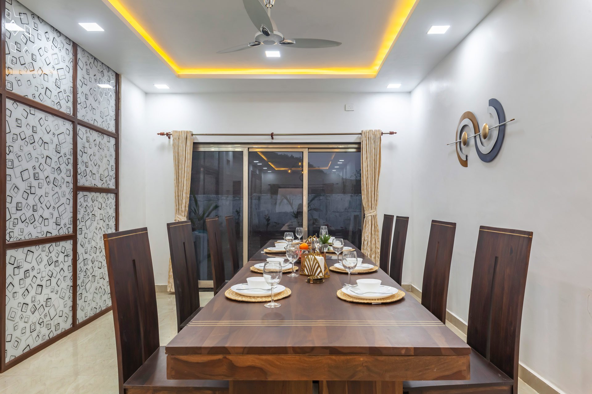 The Ocean Greek Villa, Alibag Dining Area